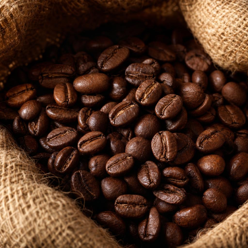 Geröstete Kaffeebohnen